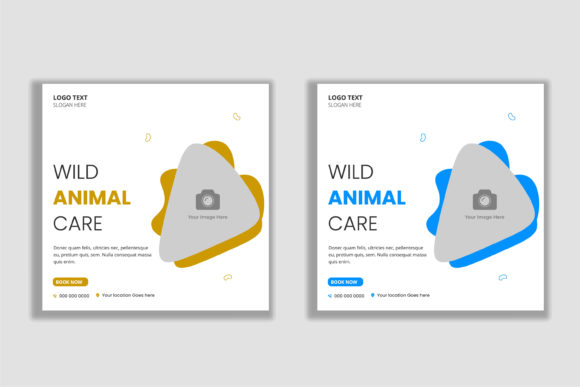 Download Animal Care Abstract Social Media Banner - Social media banner Collection