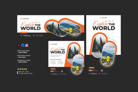 Download Travel Social Media Banner Template - Social media banner Collection