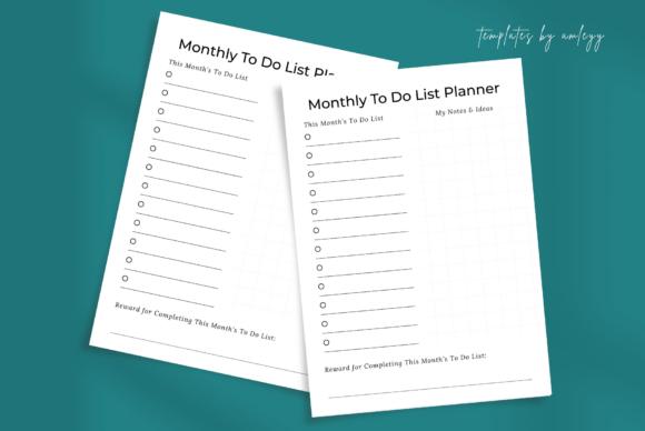 Download Monthly to-Do List Planner Template - Premium Resources