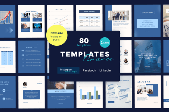 Download Finance Canva Templates Bundle - Finance canva Collection