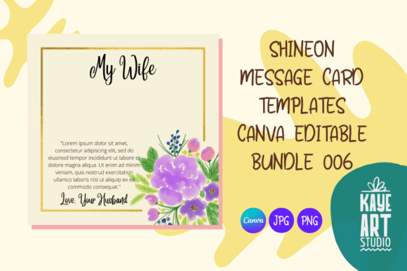 Download ShineOn Card Editable Template Bundle 6 - Template bundle Collection