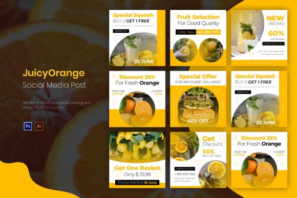 Download Juicy Orange | Instagram Post - Orange Collection