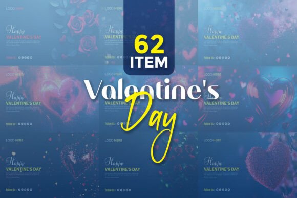 Download Valentine's Day Template Bundle - Template bundle Collection