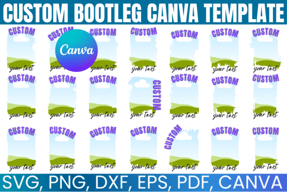 Download Bootleg Canva Editable Template Bundle - Template bundle Collection