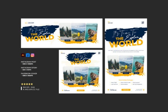 Download Travel Social Media Banner Template - Social media banner Collection