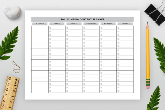 Download Social Media Content Planner - Premium Resources