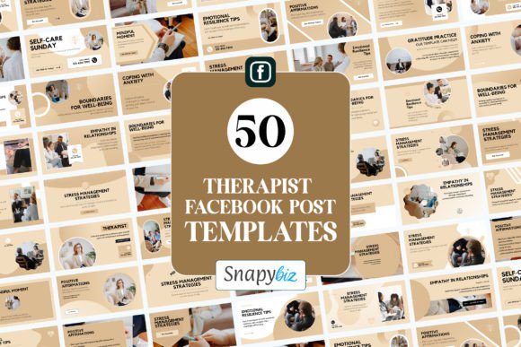 Download Therapist Facebook Canva Post Templates - Facebook Collection