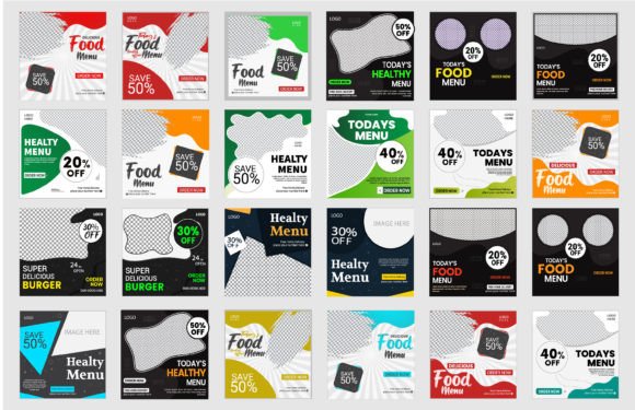 Download Social Media Post Design Template Bundle - Template bundle Collection